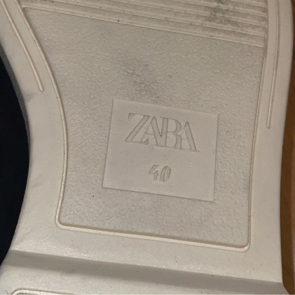 Zara Athletic Tasseled  Suede Leather Loafers Size 40 EU
